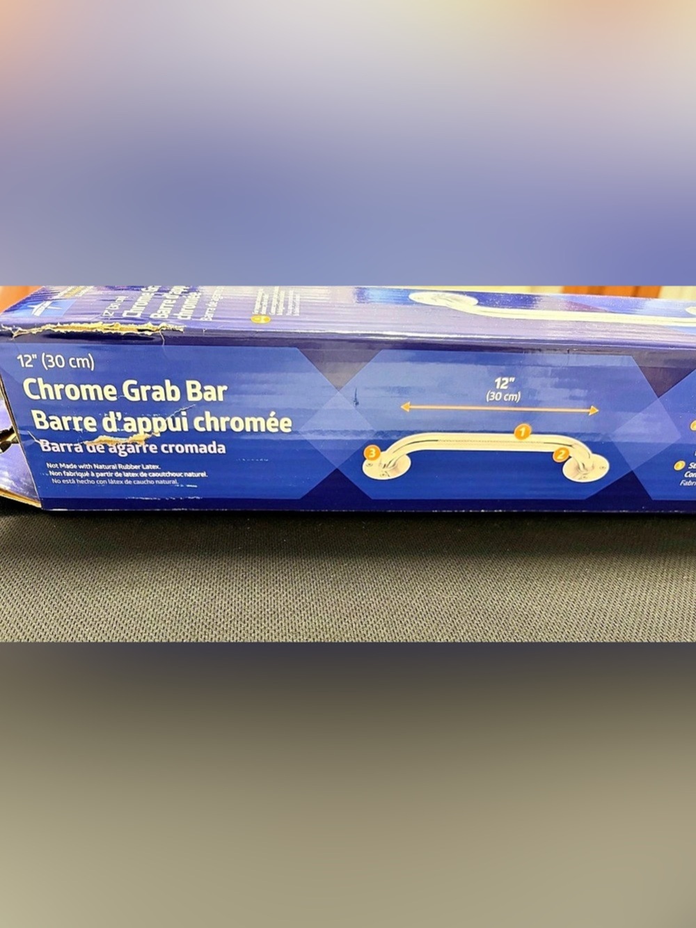 Medline Chrome Grab Bar 12-Inch NWT